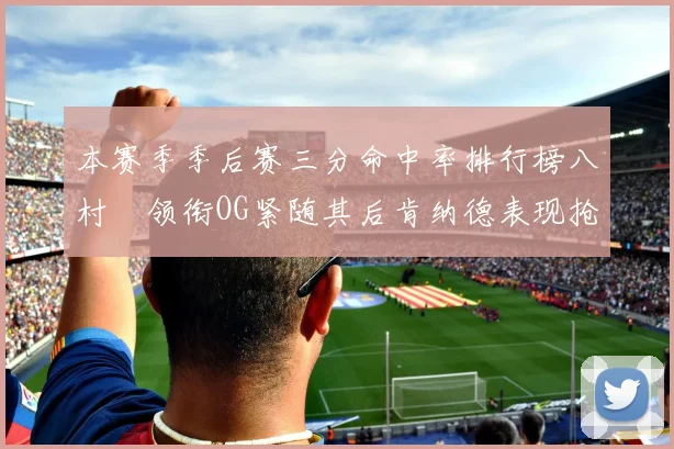 本赛季季后赛三分命中率排行榜八村塁领衔OG紧随其后肯纳德表现抢眼